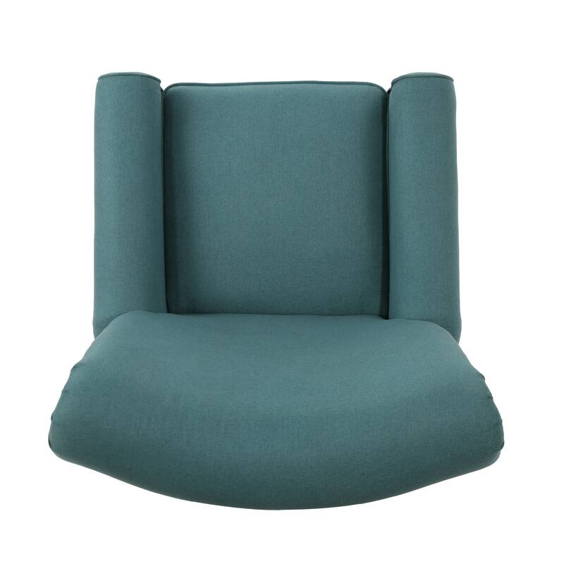 Roomfitters Manual Standard Recliner, Comfortable Lounge Chair for Living Room, Bedroom, Teal
