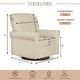 preview thumbnail 16 of 18, Evolur London Upholstered Plush Seating Glider Swivel, Ergonomically Designed for Nursery