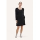 preview thumbnail 1 of 1, Heart On My Sleeve Nursing Nightgown Extra Large - Black