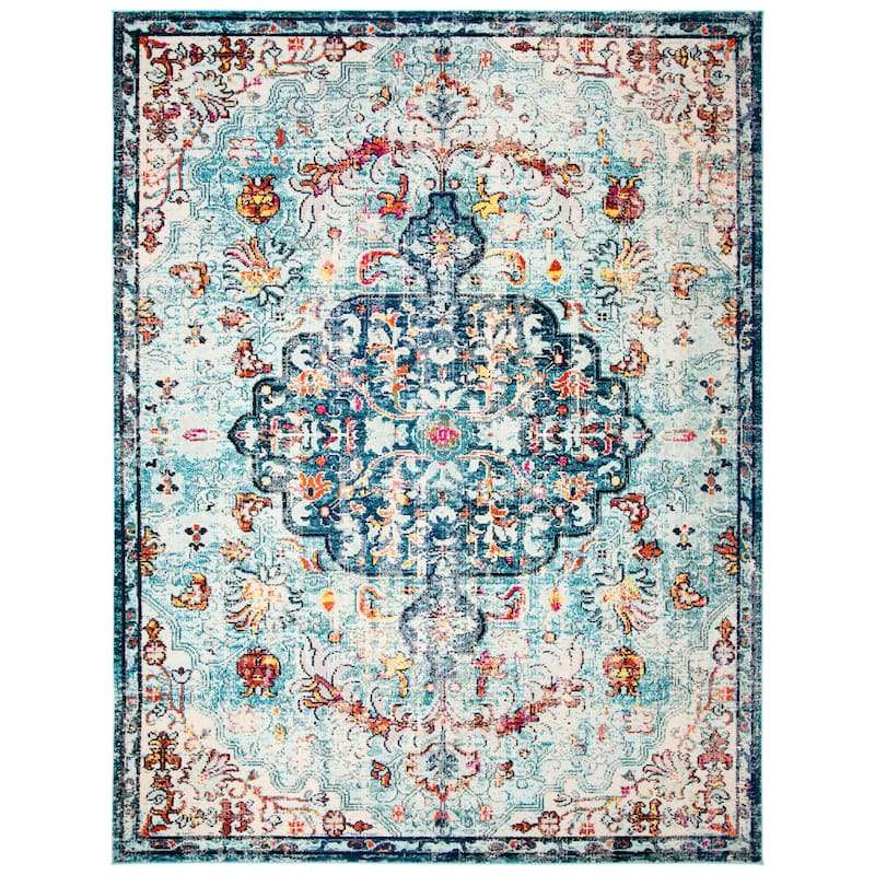 SAFAVIEH Madison Sabire Boho Medallion Distressed Rug