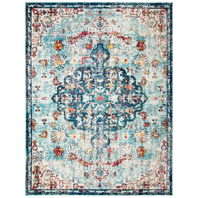 SAFAVIEH Madison Sabire Boho Medallion Distressed Rug