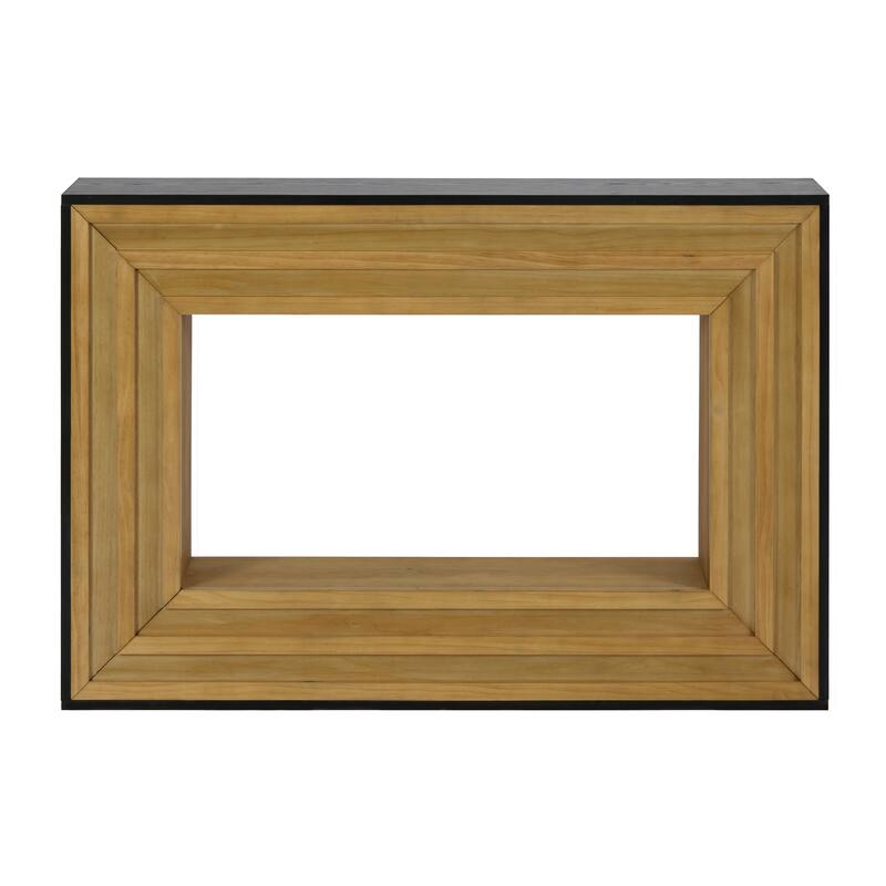 Side Table Sofa Table with Wood Frame, Natural Console Table Accent Table Hallway Table Entryway Table