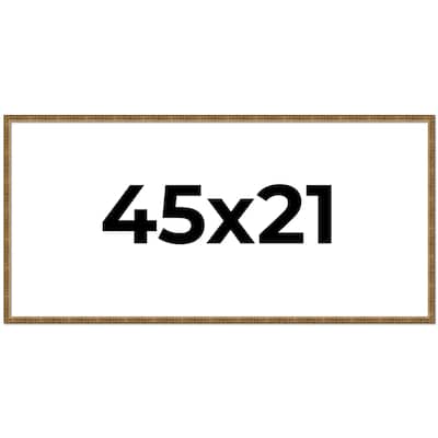 45x21 Frame Gold Picture Frame - Complete Modern Photo Frame Includes