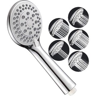 5 Settings High Pressure Handheld Shower Head with 5ft Hose - Bed Bath ...