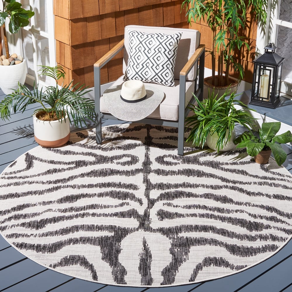 SAFAVIEH Courtyard Kalyonka Indoor/ Outdoor Waterproof Patio Backyard Rug