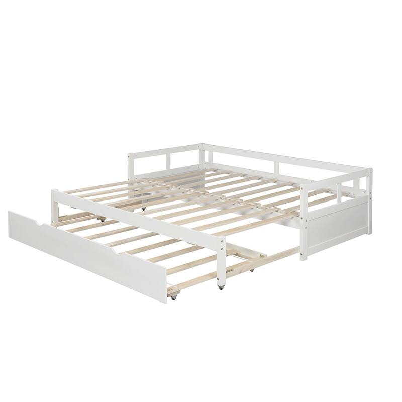 Extending Daybed with Trundle, Wooden Daybed with Trundle