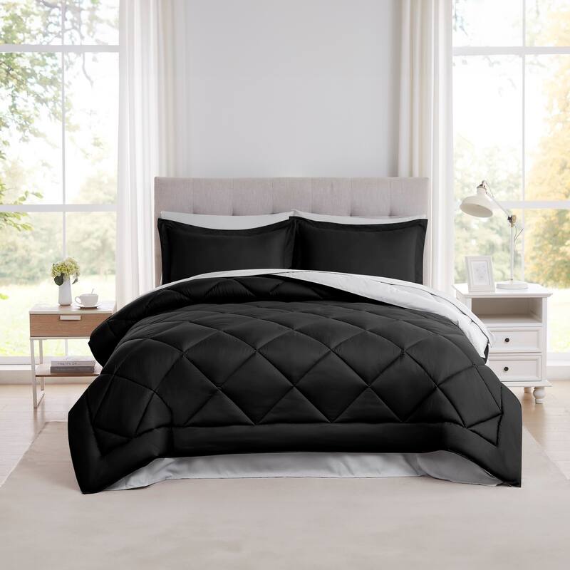 Modern Threads 7-Piece Reversible Comforter Set - Includes Comforter, Sheets, Pillowcases, Shams