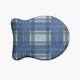 Scotish Plaid Pet Feeding Mat for Dogs and Cats - Blue - 19" x 14"-Fish