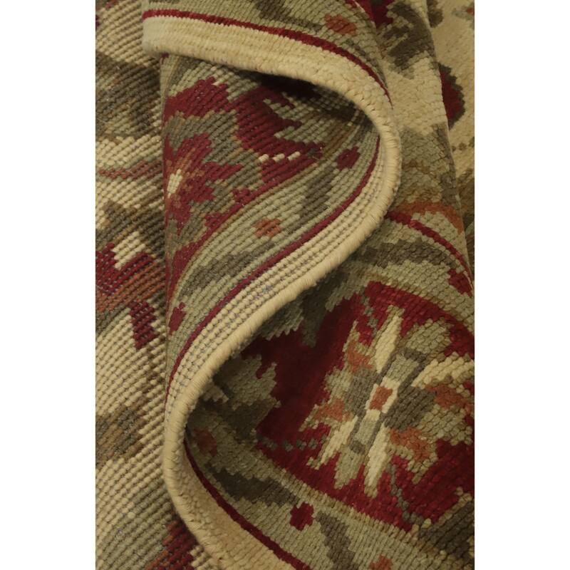 Floral Indian Area Rug 7x10 - 9' 10'' X 6' 6''