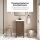preview thumbnail 13 of 109, OVE Kansas Single Sink Bathroom Vanity, Dove White Engineered Stone Top
