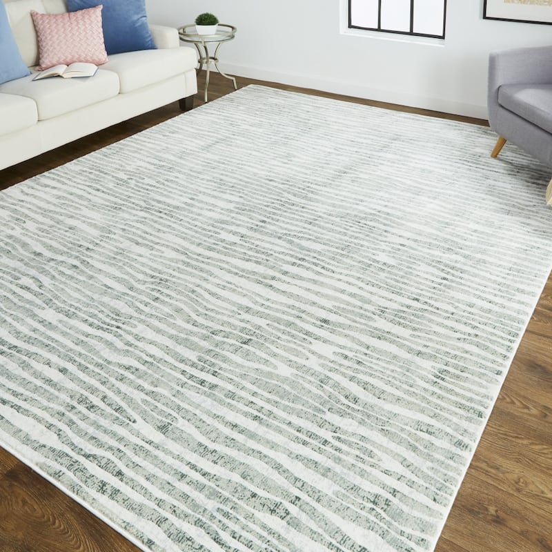 Tirev Distressed Stain Resistant Area Rug By HomeRoots