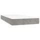 preview thumbnail 8 of 46, vidaXL Pocket Spring Bed Mattress Light Gray/Dark Gray multi size Velvet