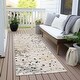 preview thumbnail 95 of 101, Machine Washable Indoor/Outdoor Modern Splatter Chantille Rug Ivory - 2'3" x 7'6"