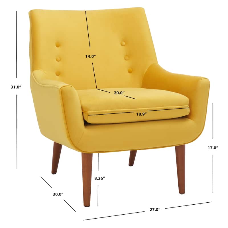 SAFAVIEH Hilma Accent Chair - 27" W x 30" D x 31" H - 27Wx30Dx31H