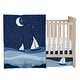 preview thumbnail 2 of 8, Lambs & Ivy Little Skipper 3-Piece Sailboat Nautical Nursery Crib Bedding Set