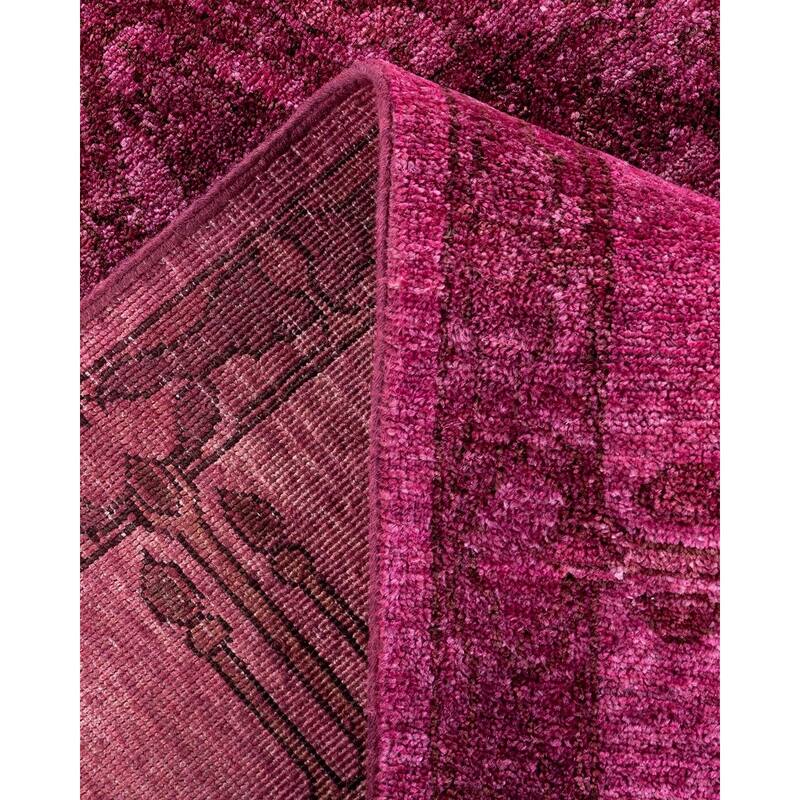 Contemporary Overdyed Wool Hand Knotted Area Rug - 6' 2" x 8' 10"