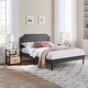 preview thumbnail 27 of 49, VECELO 3-Pieces Modern Upholstered Bed with Height Adjustable Headboard and Nightstands Sets
