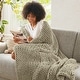 preview thumbnail 68 of 93, Madison Park Hand Made Chunky Double Knit Throw Blanket