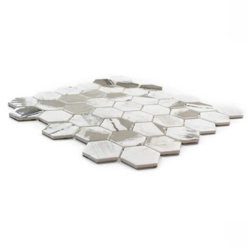 Eterna Hex 2x2 Glass Hexagon Mosaic Tile - Floor, Wall, Backsplash