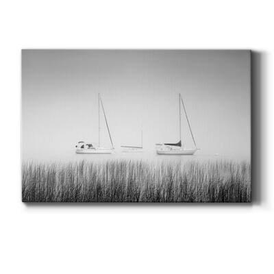 Island Boat Premium Gallery Wrapped Canvas - Ready to Hang