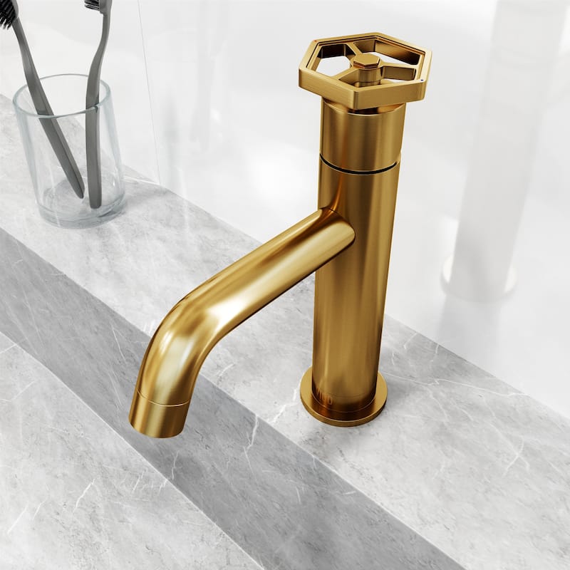 VIGO Ruxton 8" H Single Handle Single Hole Bathroom Faucet