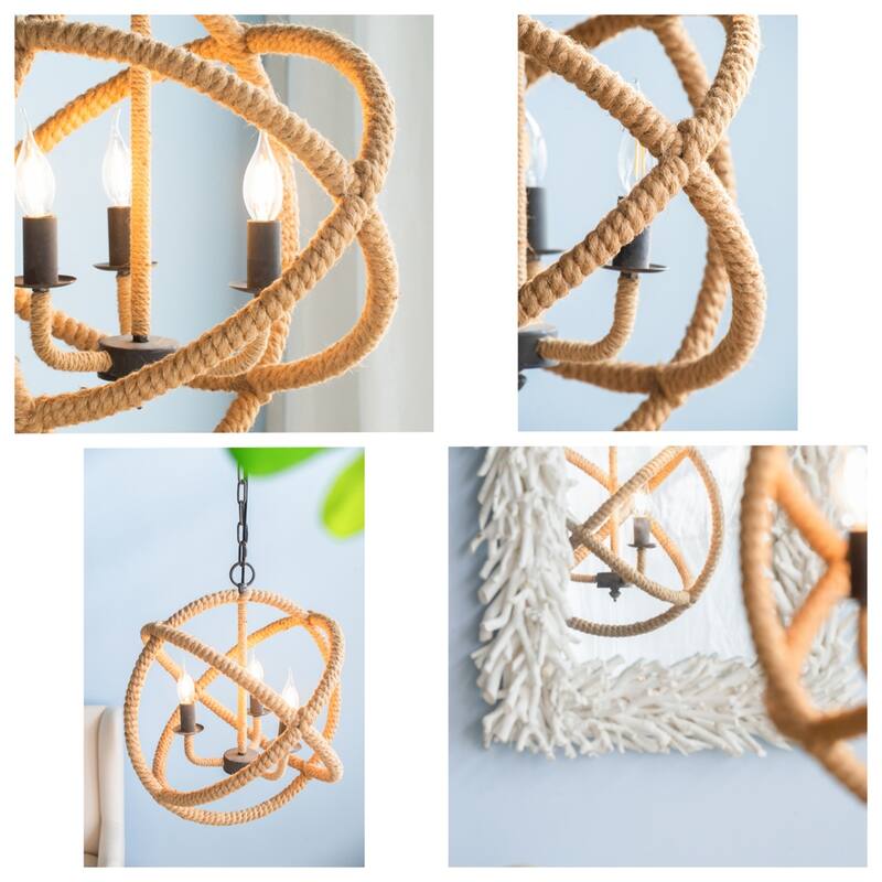 3 Light Farmhouse Chandelier(Bulb Not Included)