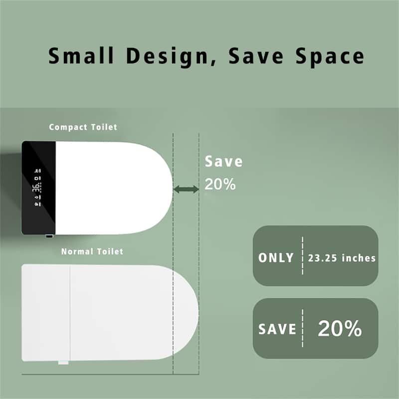 Compact Smart Toilet for Small Bathrooms