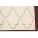 preview thumbnail 4 of 5, Trellis Geometric Wool/ Silk Area Rug Oriental Modern Hand-tufted - 5'0" x 8'0"