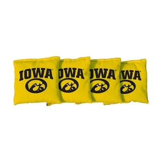 Iowa Hawkeyes Yellow Cornhole Bags