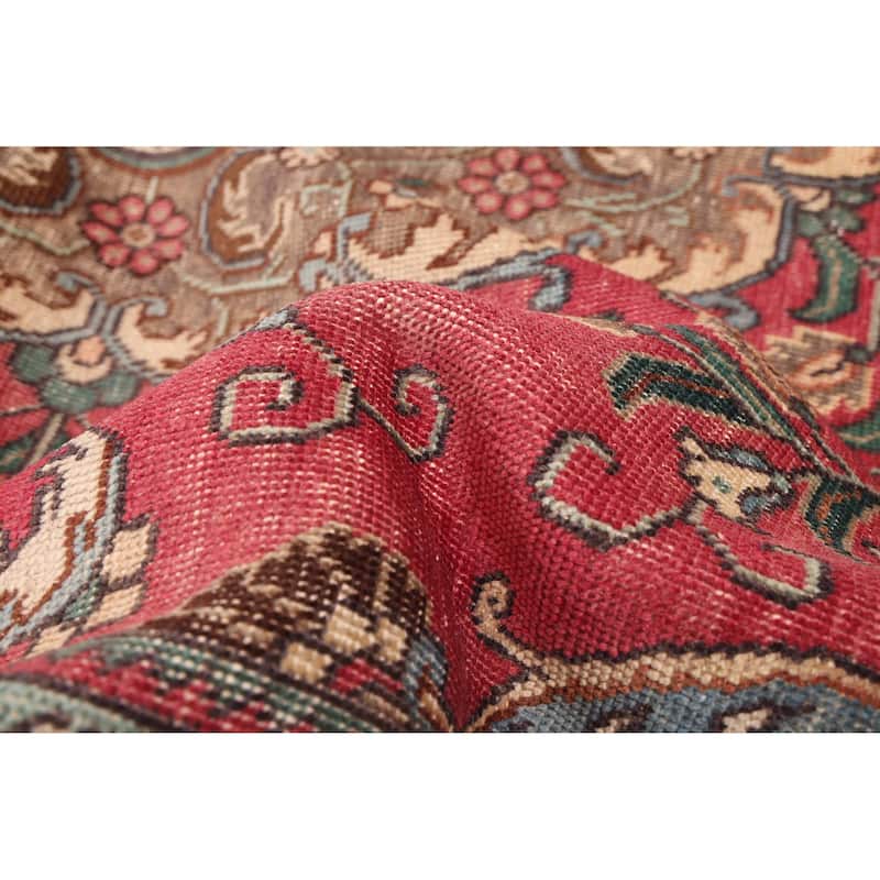 ECARPETGALLERY Hand-knotted Antalya Vintage Red Wool Rug - 5'10 x 9'0