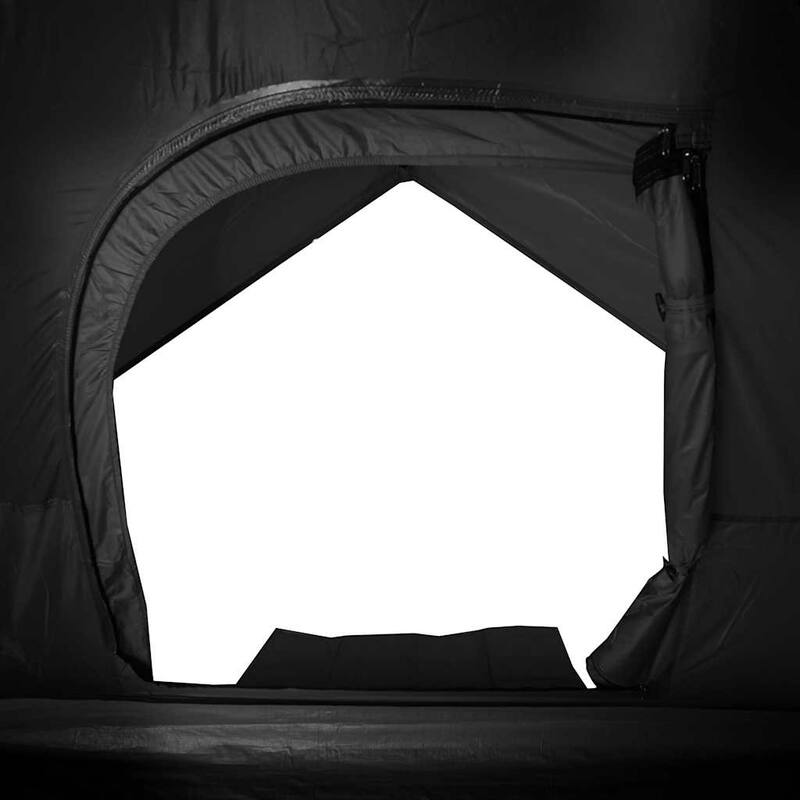 vidaXL Family Tent Dome 6-Person White Blackout Fabric Waterproof - 120.1 x 120.1 x 72.0"
