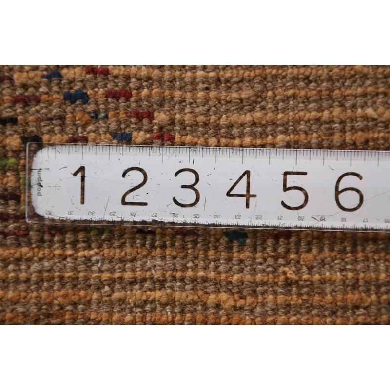 Moroccan Oriental Runner Rug Hand-Knotted Wool Carpet - 3'2" x 12'8"