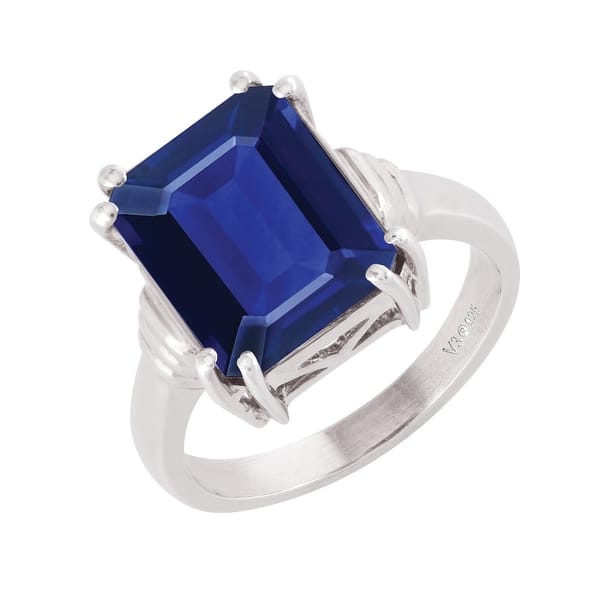 Mens 6.5 cts Octagon Cut Sapphire Sterling Silver Ring Sizes 8 To 13 Mens 6.5 cts Octagon Cut Sapphire Sterling Silver Ring Sizes 8 To 13