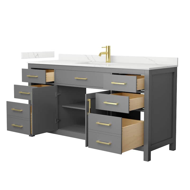 Wyndham Collection WCG2424-66S-QTZ-UNSMXX Beckett 66" Free Standing