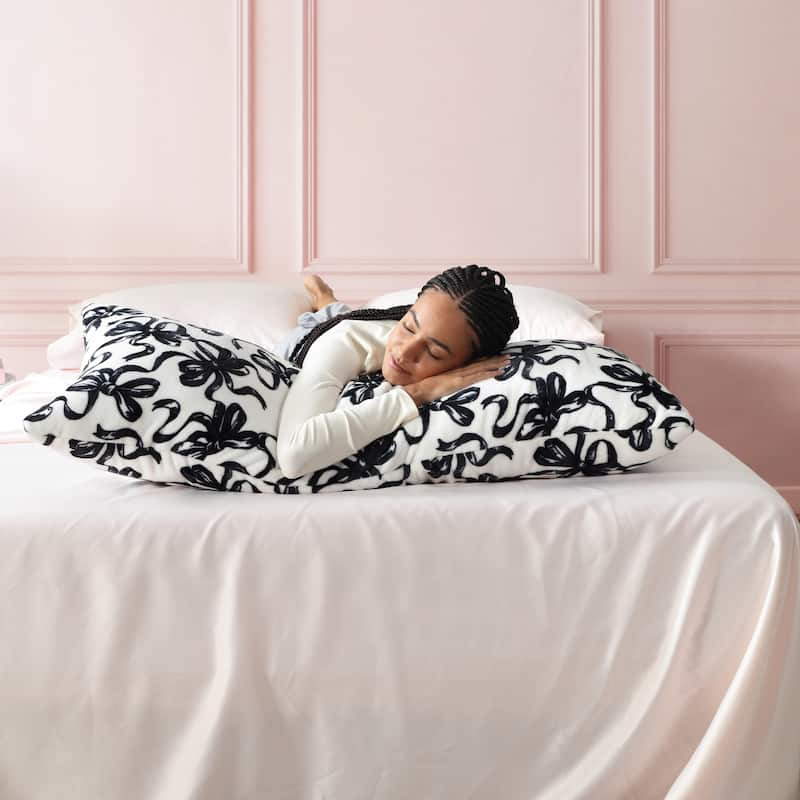 Betsey Johnson Plush Body Pillow - Ultra-Soft Full-Length Support Pillow for Sleeping, Pregnancy & Back Support