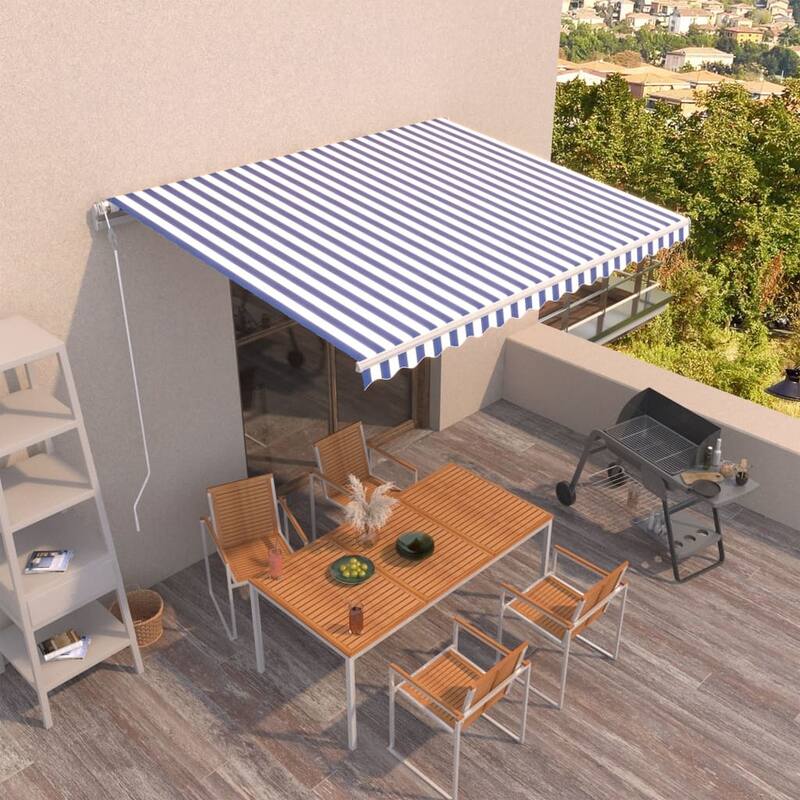 vidaXL Electric Awning Retractable Canopy Sunshade Shelter for Garden Porch