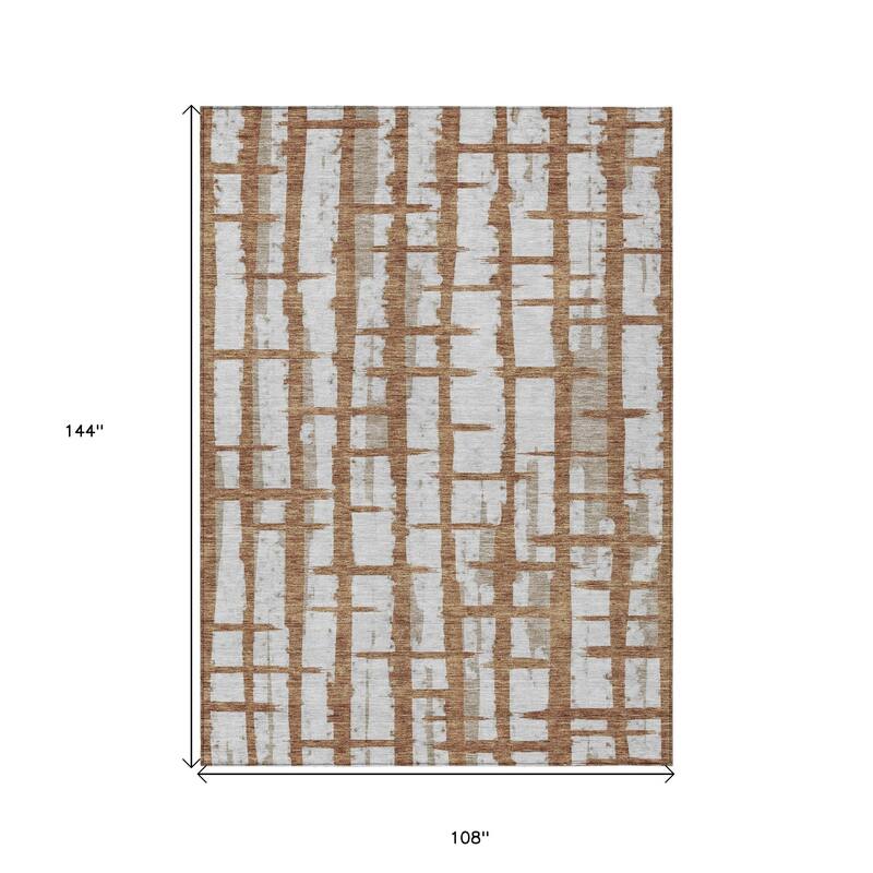 HomeRoots Striped Transitional Rectangle Outdoor Rug