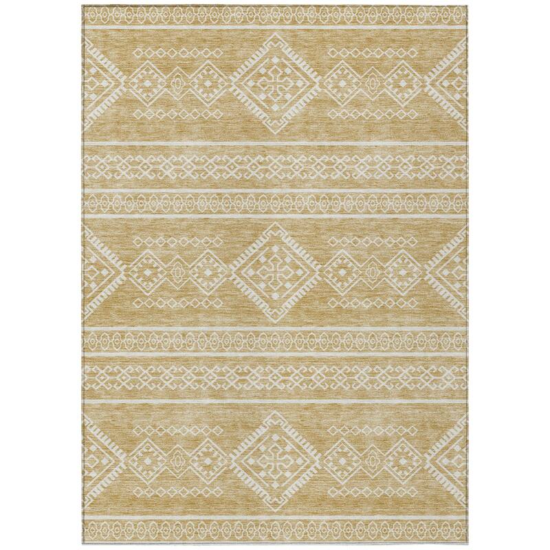 HomeRoots Southwestern Transitional Rectangle Outdoor Rug
