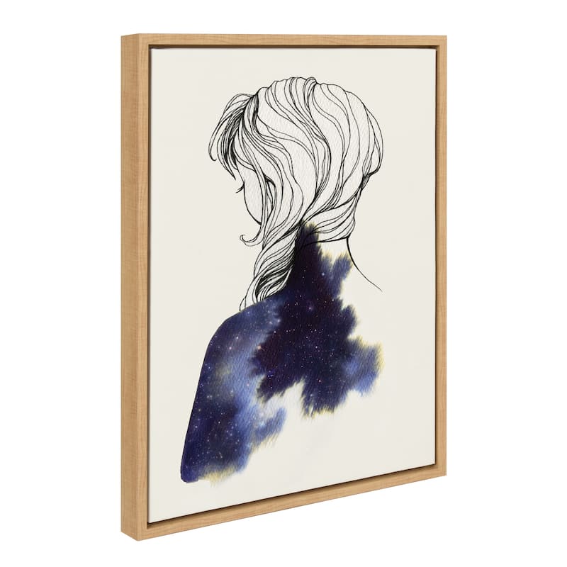 Kate and Laurel Sylvie Within Framed Canvas by Faryn Hughes - 18x24 - Brown