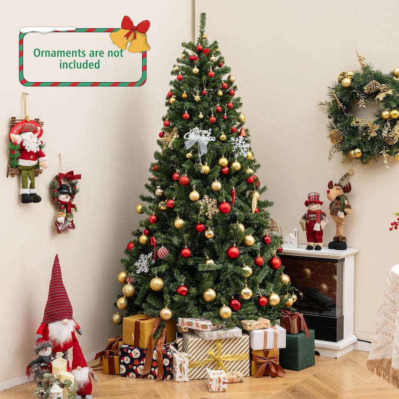 Costway 6/7/8 FT Artificial Christmas Tree with 1528/1098/680 Branch - See Details