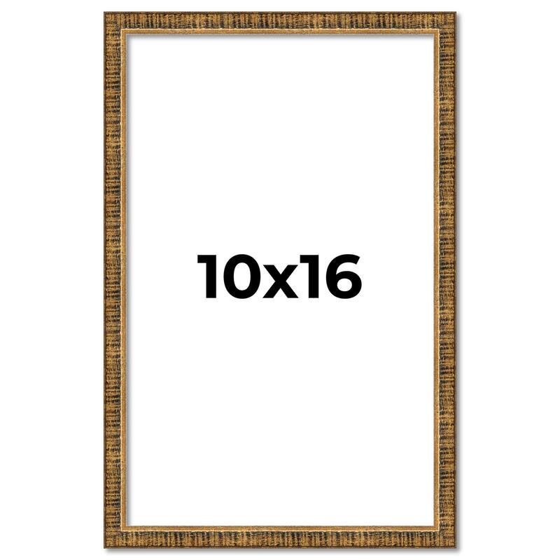 10x16 Frame Gold Kingsley Distressed Solid Wood Picture Frame Width