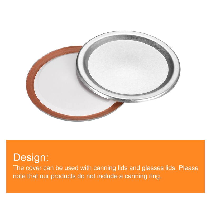 Canning Lids, 24pcs - Tinplate Mason Jar Lid, Regular Mouth Leak Proof