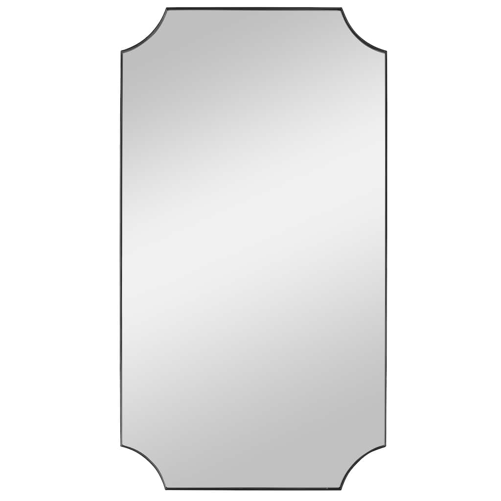 Uttermost Lennox Scalloped Corner Mirror