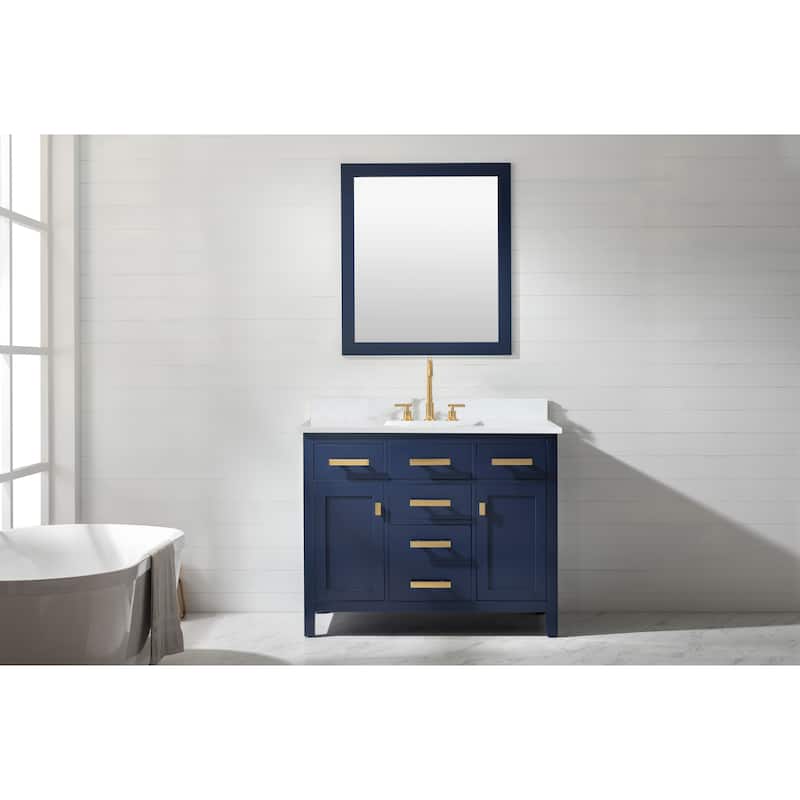 Valentino 42" Single Vanity in Blue