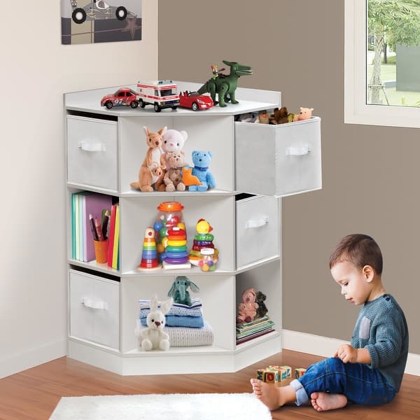 slide 2 of 7, Badger Basket Corner Cubby Storage with Reversible Baskets
