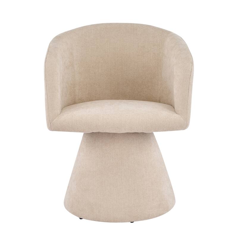 Christopher Knight Home - 180° Swivel Upholstered Dining Chairs with Metal Frame (Set of 2)