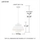 preview thumbnail 9 of 7, Lumi 1-Light Matte White Pendant