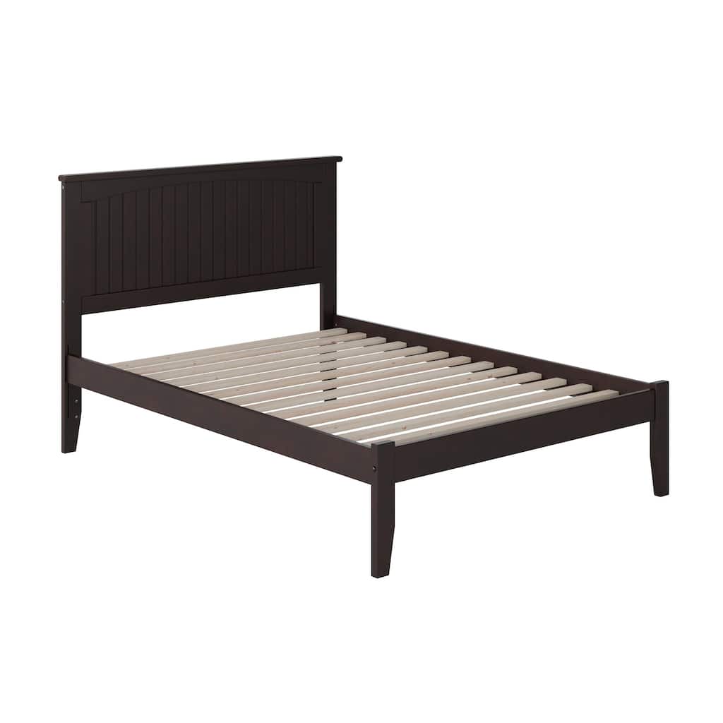 Platform Bed - Solid Hardwood Design - Open Footboard - Sturdy Wood Frame - Spacious Bedroom Furniture