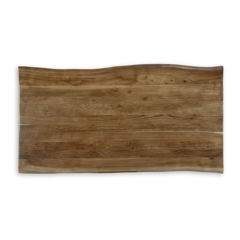Signature Design by Ashley Fortmaine Brown/Black Dining Table - 72.25" W x 38.63" D x 30.63" H