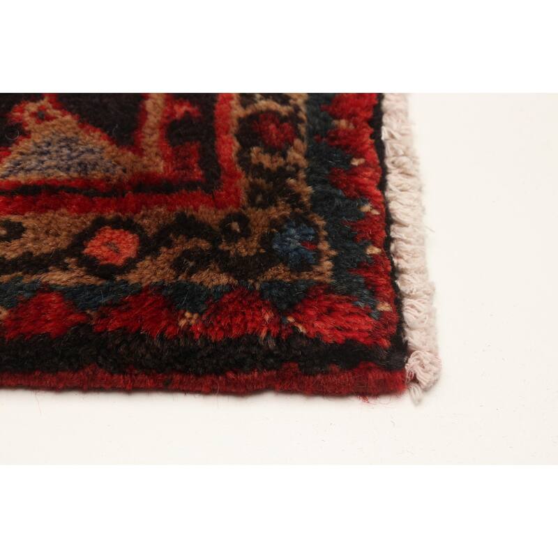 ECARPETGALLERY Hand-knotted Andelz Red Wool Rug - 3'11 x 10'1
